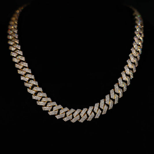 15mm Prong Cuban Link Chain (Gold)