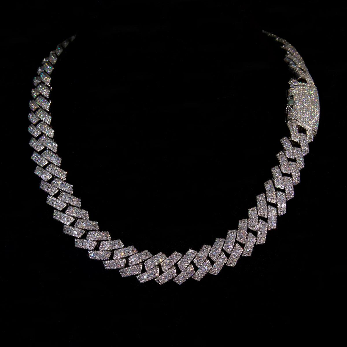 Prong Cuban Link Chain (Silver)