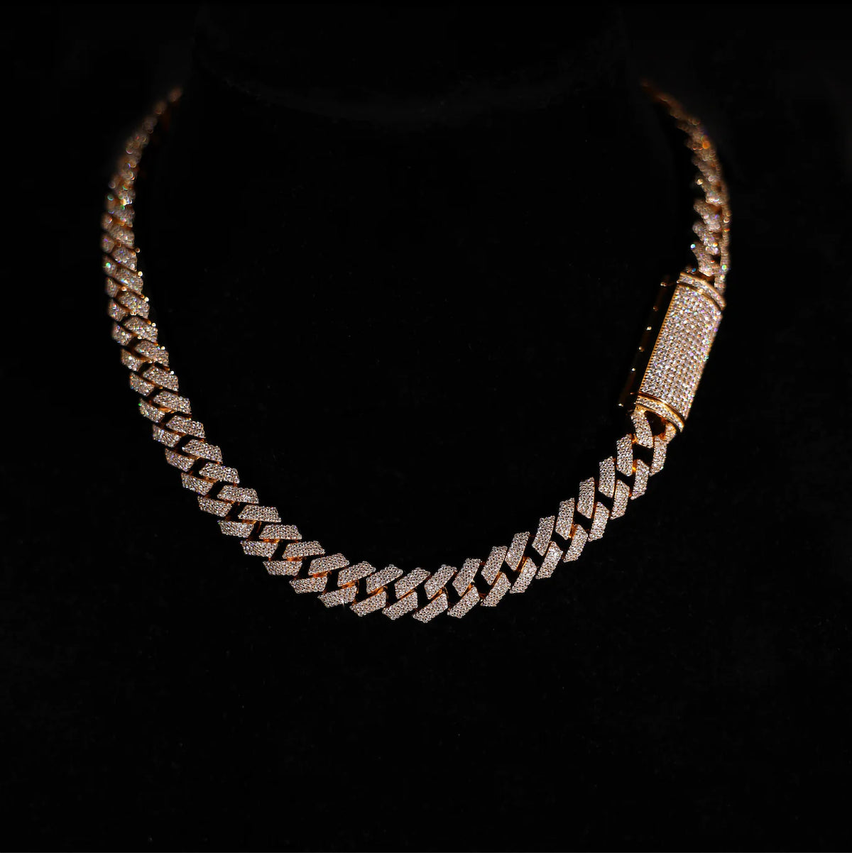 12mm Prong Cuban Link Chain (Gold)