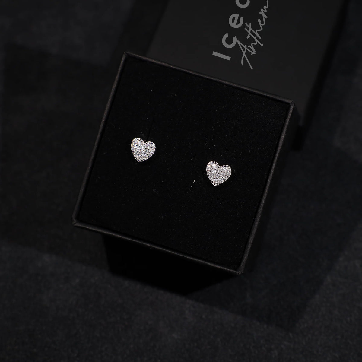 Mini Heart Earrings (Silver)