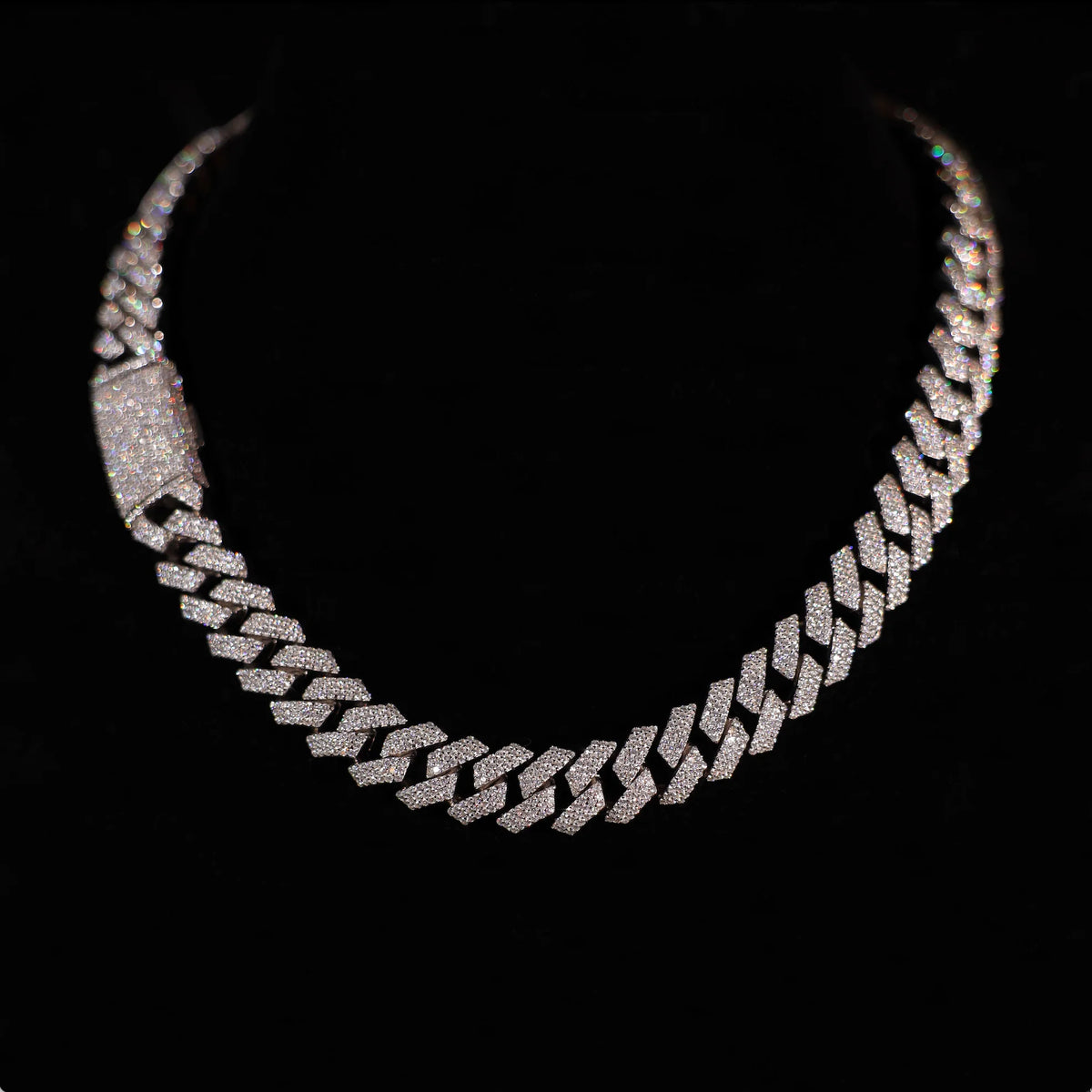 15mm Prong Cuban Link Chain (Silver)