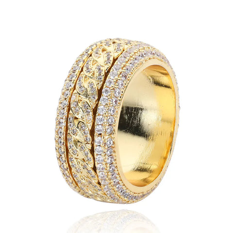 Spinner Cuban Ring