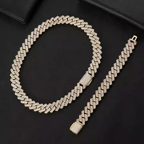 15mm Prong Cuban Iced Out Chain
