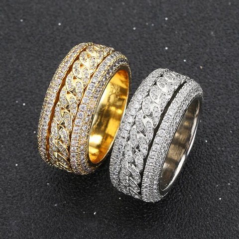 Spinner Cuban Ring