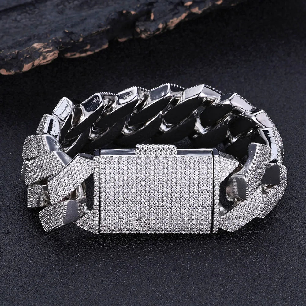 25MM Chunky Prong Cuban Bracelet