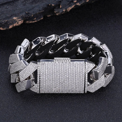 25MM Chunky Prong Cuban Bracelet