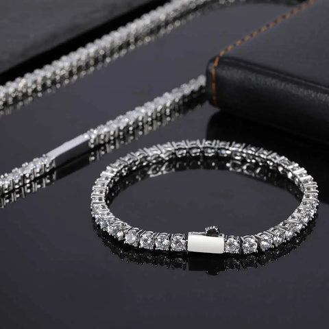 Round Cut Tennis Bracelet - 4mm