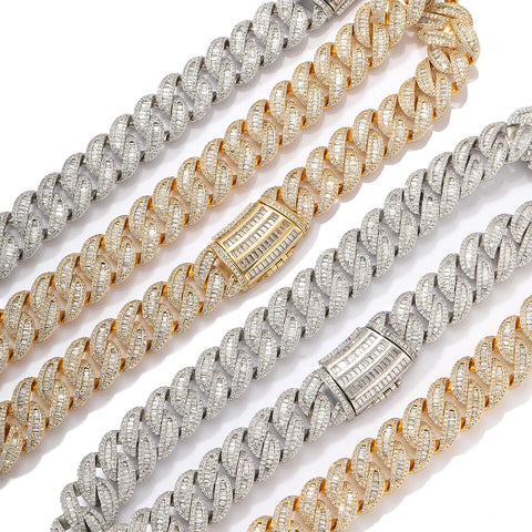 15MM Iced Out Miami Cuban Link Bracelet
