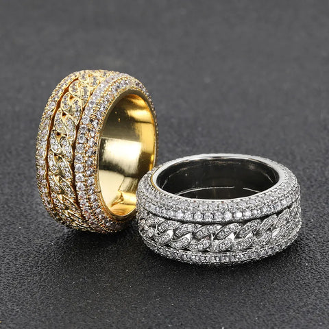 Spinner Cuban Ring