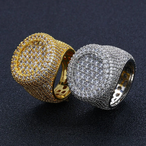 Big Round Bling Cubic Ring