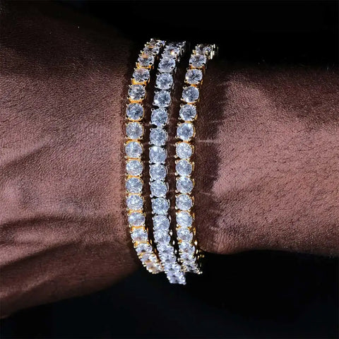 Round Cut Tennis Bracelet - 4mm