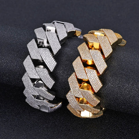 25MM Chunky Prong Cuban Bracelet