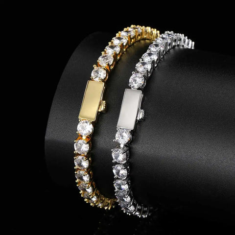 Round Cut Tennis Bracelet - 4mm