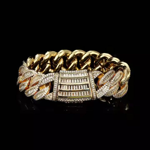 15MM Iced Out Miami Cuban Link Bracelet