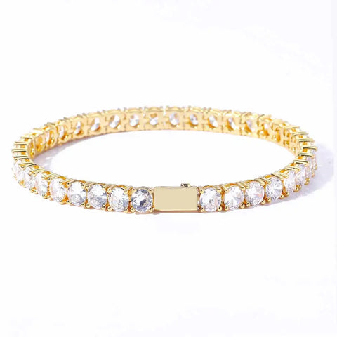 Round Cut Tennis Bracelet - 4mm