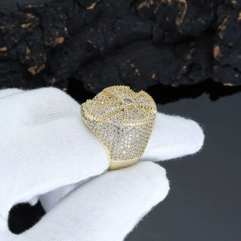 Iced Out Cross Ring