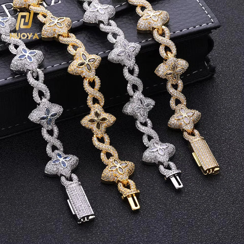 Four Leaf Miami Cuban Bracelet