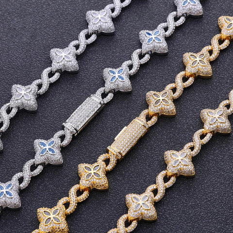 Four Leaf Miami Cuban Bracelet