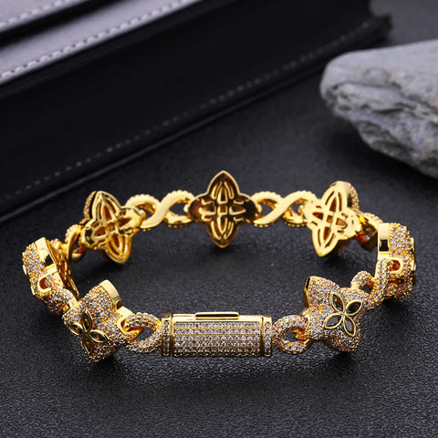 Four Leaf Miami Cuban Bracelet