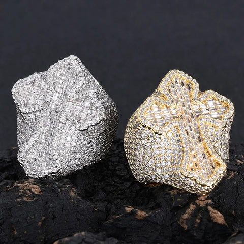 Baguette Cross Ring