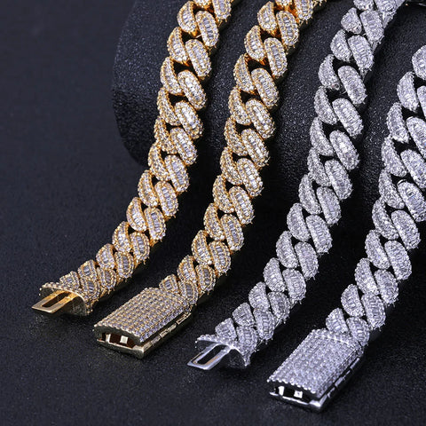 Iced Out Miami Cuban Link Bracelet 12mm