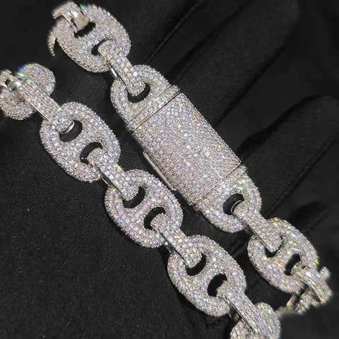 Iced Out Number 8 Cuban Link Bracelet