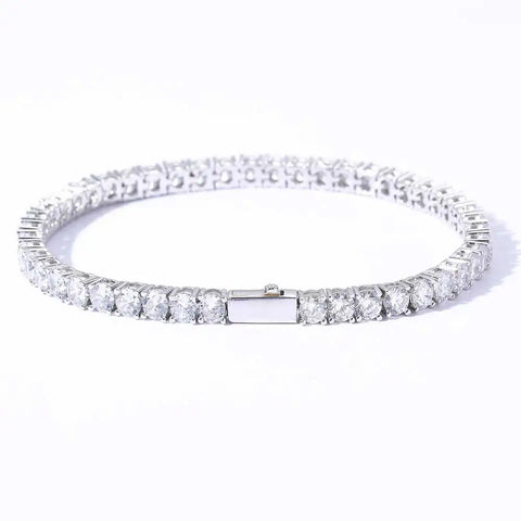 Round Cut Tennis Bracelet - 4mm