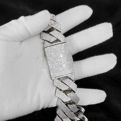 25MM Chunky Prong Cuban Bracelet