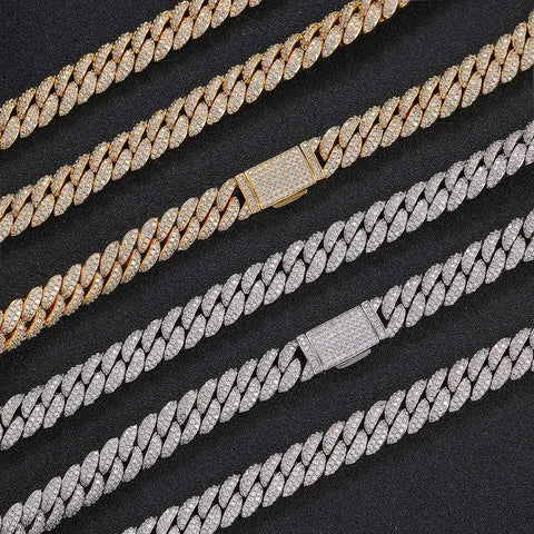 Iced Out Bubble Cuban Link Chain 10mm