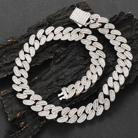 20mm Baguette Miami Cuban Link Chain