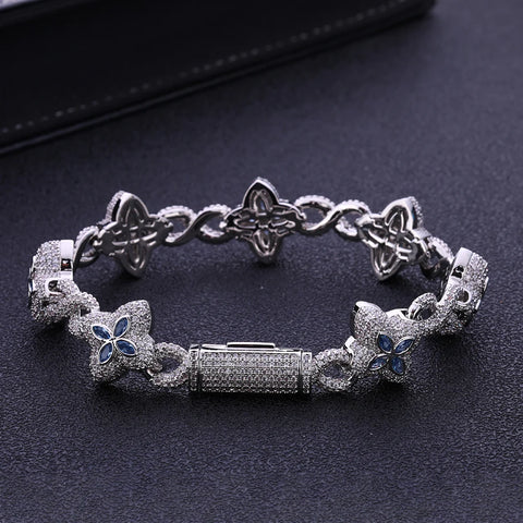 Four Leaf Miami Cuban Bracelet