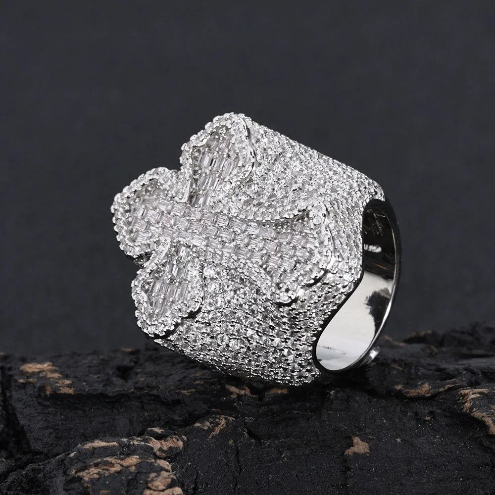 Baguette Cross Ring