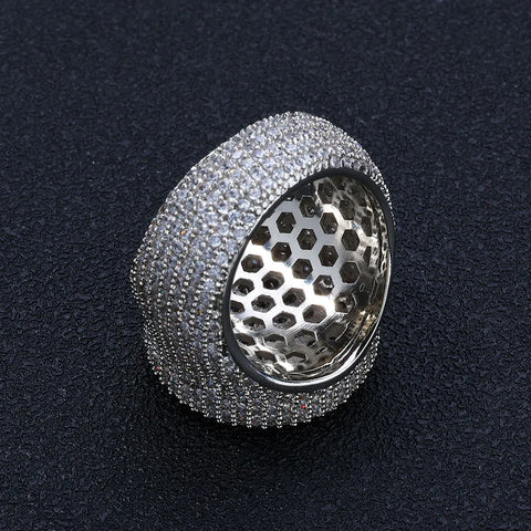 Big Round Bling Cubic Ring