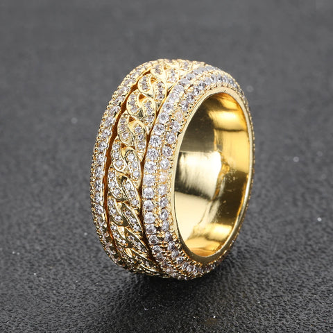 Spinner Cuban Ring
