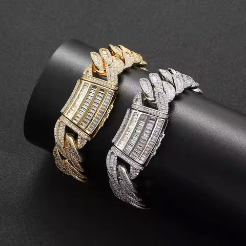 15MM Iced Out Miami Cuban Link Bracelet