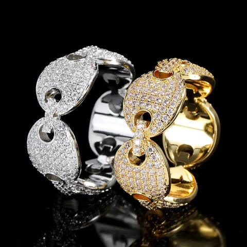 Iced Out Cuban Ring