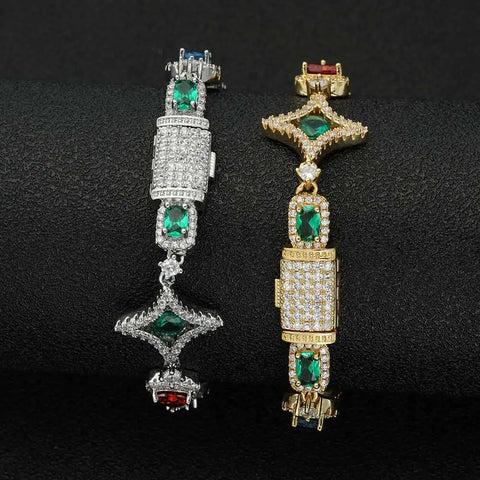 Multicolor Gemstone Bracelet 9mm