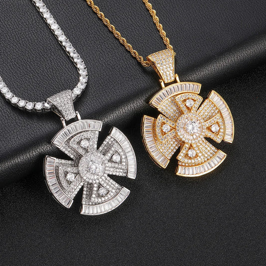 Rotatable Cross Pendant