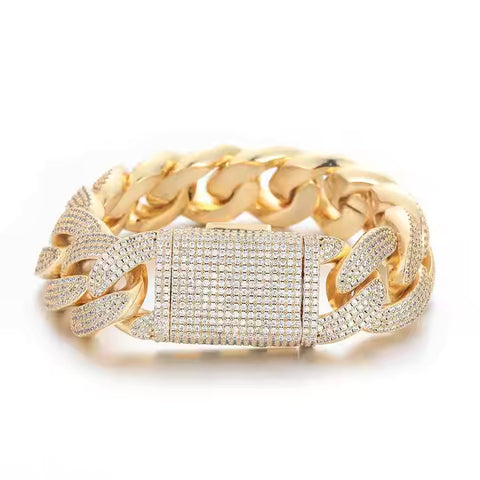 Prong Cuban Link Bracelet - 20MM