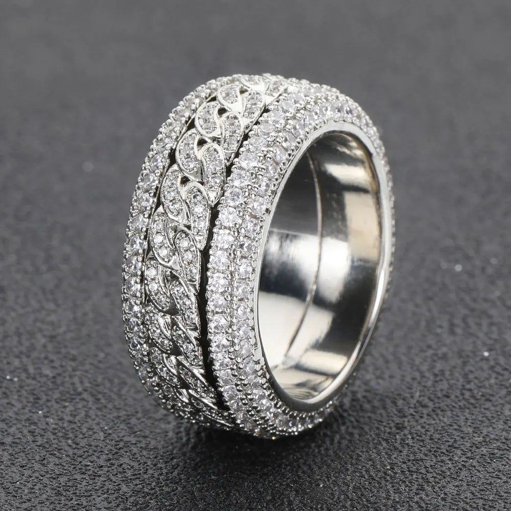 Spinner Cuban Ring