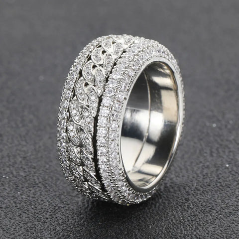 Spinner Cuban Ring