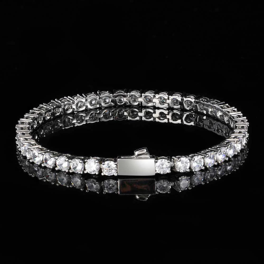 Round Cut Tennis Bracelet - 4mm