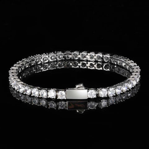 Round Cut Tennis Bracelet - 4mm