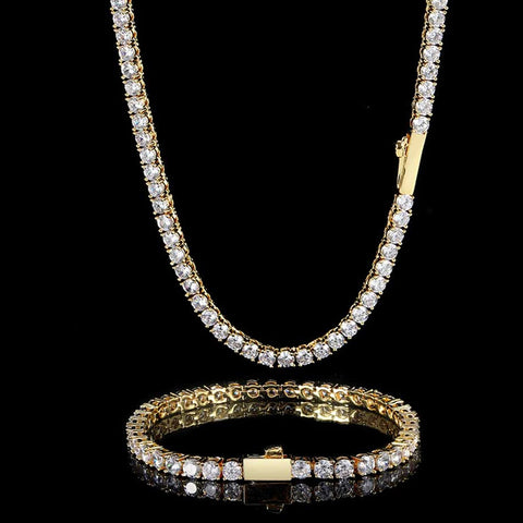 Round Cut Tennis Chain - 5mm