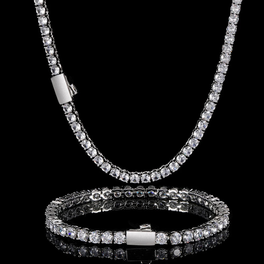 Round Cut Tennis Chain - 5mm