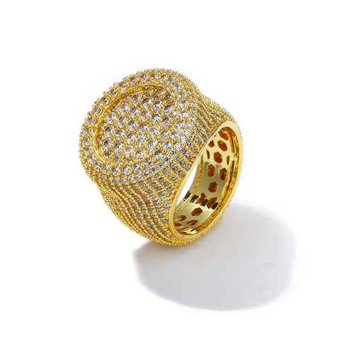 Big Round Bling Cubic Ring