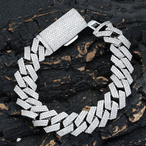 Diamond Cuban Link Bracelet 16mm