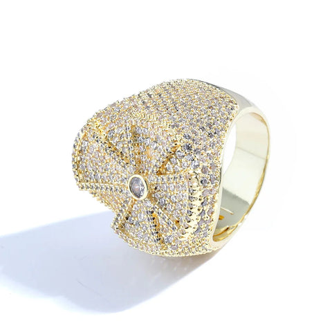 Iced Out Cross Ring
