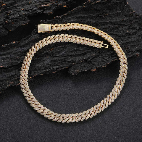 Iced Out Bubble Cuban Link Chain 10mm