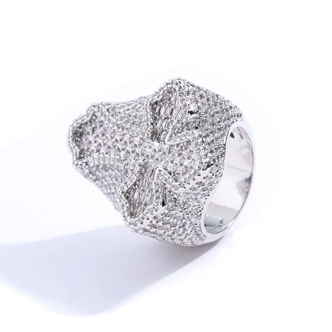 Baguette Cross Ring